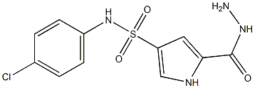  N-(4-chlorophenyl)-5-(hydrazinocarbonyl)-1H-pyrrole-3-sulfonamide