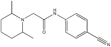 N-(4-cyanophenyl)-2-(2,6-dimethylpiperidin-1-yl)acetamide