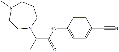 N-(4-cyanophenyl)-2-(4-methyl-1,4-diazepan-1-yl)propanamide Structure