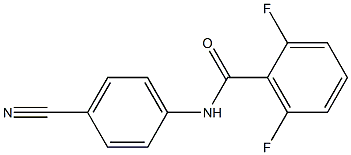 N-(4-cyanophenyl)-2,6-difluorobenzamide 结构式