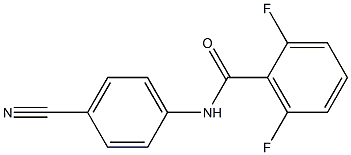 N-(4-cyanophenyl)-2,6-difluorobenzamide,,结构式