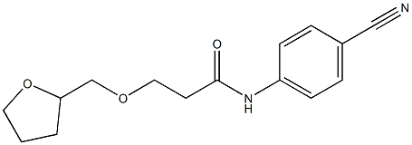 N-(4-cyanophenyl)-3-(oxolan-2-ylmethoxy)propanamide