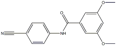 N-(4-cyanophenyl)-3,5-dimethoxybenzamide 化学構造式