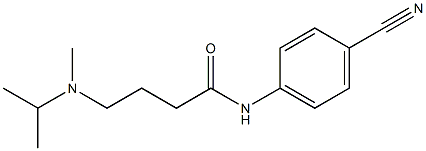 N-(4-cyanophenyl)-4-[methyl(propan-2-yl)amino]butanamide Structure