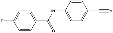 N-(4-cyanophenyl)-4-fluorobenzamide Struktur