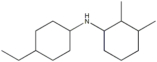 N-(4-ethylcyclohexyl)-2,3-dimethylcyclohexan-1-amine Struktur