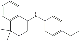 N-(4-ethylphenyl)-4,4-dimethyl-1,2,3,4-tetrahydronaphthalen-1-amine Struktur