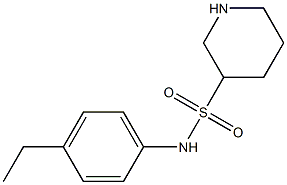 N-(4-ethylphenyl)piperidine-3-sulfonamide 结构式