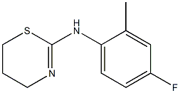 N-(4-fluoro-2-methylphenyl)-5,6-dihydro-4H-1,3-thiazin-2-amine Struktur