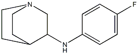 N-(4-fluorophenyl)-1-azabicyclo[2.2.2]octan-3-amine 结构式