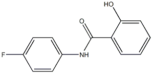 N-(4-fluorophenyl)-2-hydroxybenzamide,,结构式