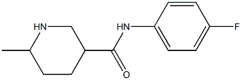 N-(4-fluorophenyl)-6-methylpiperidine-3-carboxamide Structure