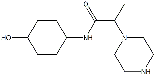 N-(4-hydroxycyclohexyl)-2-(piperazin-1-yl)propanamide