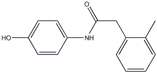 N-(4-hydroxyphenyl)-2-(2-methylphenyl)acetamide Struktur