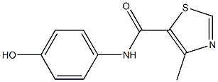 N-(4-hydroxyphenyl)-4-methyl-1,3-thiazole-5-carboxamide Struktur