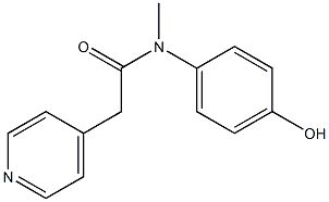N-(4-hydroxyphenyl)-N-methyl-2-(pyridin-4-yl)acetamide 结构式