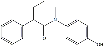 N-(4-hydroxyphenyl)-N-methyl-2-phenylbutanamide 结构式