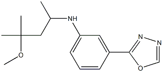  N-(4-methoxy-4-methylpentan-2-yl)-3-(1,3,4-oxadiazol-2-yl)aniline