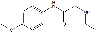 N-(4-methoxyphenyl)-2-(propylamino)acetamide 化学構造式