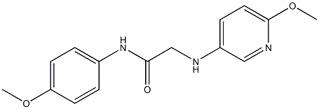 N-(4-methoxyphenyl)-2-[(6-methoxypyridin-3-yl)amino]acetamide Struktur