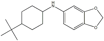 N-(4-tert-butylcyclohexyl)-2H-1,3-benzodioxol-5-amine,,结构式