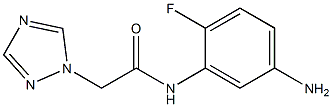 N-(5-amino-2-fluorophenyl)-2-(1H-1,2,4-triazol-1-yl)acetamide Structure