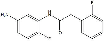 N-(5-amino-2-fluorophenyl)-2-(2-fluorophenyl)acetamide,,结构式