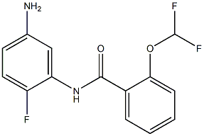 N-(5-amino-2-fluorophenyl)-2-(difluoromethoxy)benzamide Struktur