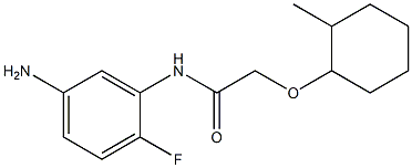 N-(5-amino-2-fluorophenyl)-2-[(2-methylcyclohexyl)oxy]acetamide Structure