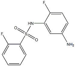N-(5-amino-2-fluorophenyl)-2-fluorobenzenesulfonamide Struktur