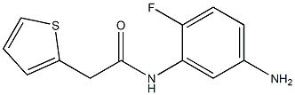 N-(5-amino-2-fluorophenyl)-2-thien-2-ylacetamide Structure