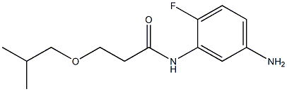 N-(5-amino-2-fluorophenyl)-3-(2-methylpropoxy)propanamide|