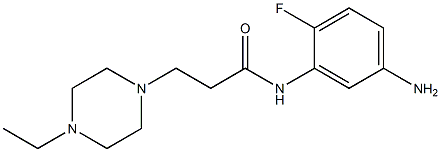 N-(5-amino-2-fluorophenyl)-3-(4-ethylpiperazin-1-yl)propanamide Struktur