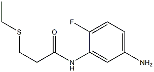 N-(5-amino-2-fluorophenyl)-3-(ethylsulfanyl)propanamide Struktur