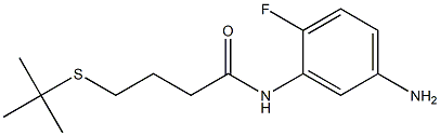 N-(5-amino-2-fluorophenyl)-4-(tert-butylsulfanyl)butanamide Struktur