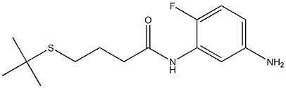 N-(5-amino-2-fluorophenyl)-4-(tert-butylsulfanyl)butanamide|