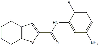 N-(5-amino-2-fluorophenyl)-4,5,6,7-tetrahydro-1-benzothiophene-2-carboxamide Struktur