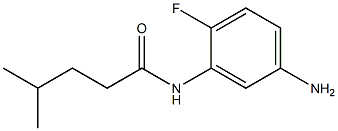 N-(5-amino-2-fluorophenyl)-4-methylpentanamide 结构式