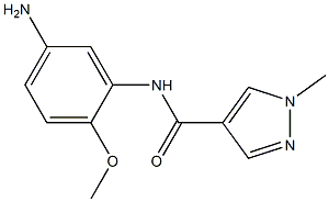 N-(5-amino-2-methoxyphenyl)-1-methyl-1H-pyrazole-4-carboxamide 结构式