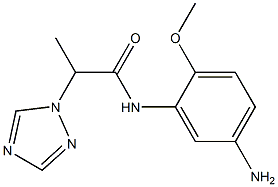 N-(5-amino-2-methoxyphenyl)-2-(1H-1,2,4-triazol-1-yl)propanamide