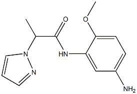 N-(5-amino-2-methoxyphenyl)-2-(1H-pyrazol-1-yl)propanamide Structure