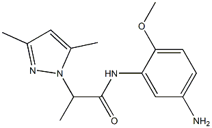 N-(5-amino-2-methoxyphenyl)-2-(3,5-dimethyl-1H-pyrazol-1-yl)propanamide Structure