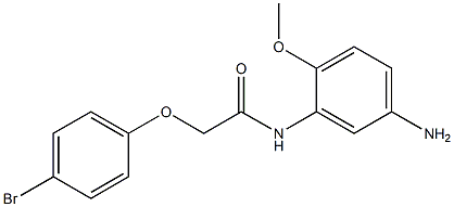 N-(5-amino-2-methoxyphenyl)-2-(4-bromophenoxy)acetamide Structure