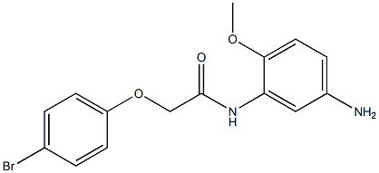 N-(5-amino-2-methoxyphenyl)-2-(4-bromophenoxy)acetamide 化学構造式