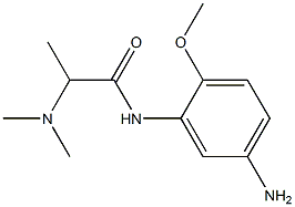 N-(5-amino-2-methoxyphenyl)-2-(dimethylamino)propanamide Struktur