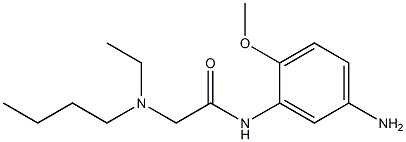 N-(5-amino-2-methoxyphenyl)-2-[butyl(ethyl)amino]acetamide,,结构式