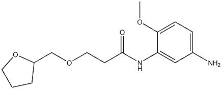 N-(5-amino-2-methoxyphenyl)-3-(oxolan-2-ylmethoxy)propanamide Structure