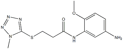 N-(5-amino-2-methoxyphenyl)-3-[(1-methyl-1H-1,2,3,4-tetrazol-5-yl)sulfanyl]propanamide Structure