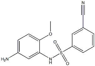N-(5-amino-2-methoxyphenyl)-3-cyanobenzene-1-sulfonamide Structure