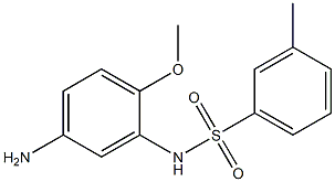 N-(5-amino-2-methoxyphenyl)-3-methylbenzenesulfonamide,,结构式